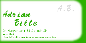 adrian bille business card